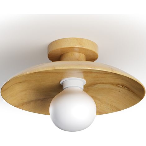 Lampada da Soffitto - Plafoniera in Legno - Richmon Naturale - Legno