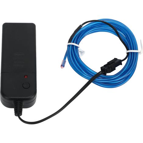 Lampe LED étanche pour vélo, éclairage puissant pour cyclisme nocturne, bande lumineuse bleue pour scooter ou cadre de bicyclette.