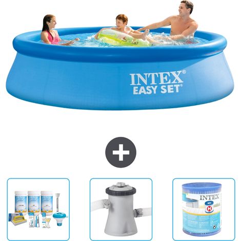 Intex Piscine Easy Set Ronde - 305x76 cm - 4-pièces S40514 (1/4)