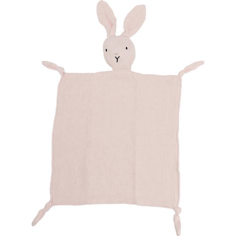 Couverture douce en coton pour bébé, lapin mignon et tendre, linge de confort pour sommeil paisible (1/5)