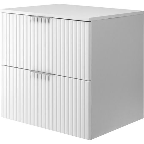 Mobile lavabo, Bianco, 60 x 57 x 46 cm, maniglia argento + Piano (1/5)