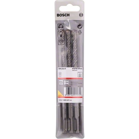 Bosch SDS-plus-5 Foretti per cemento 6, 8 e 10 mm (1/4)