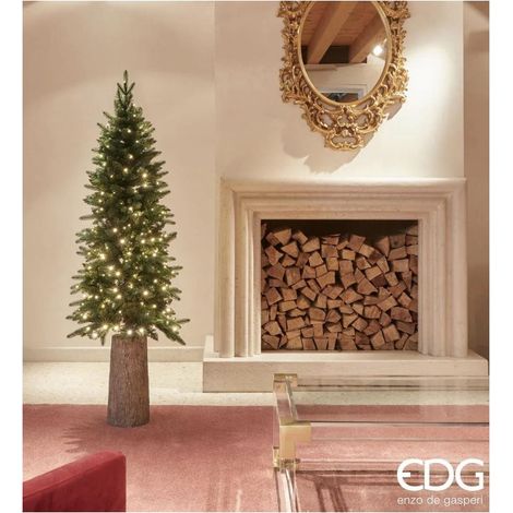 Albero di Natale slim 150x60 cm 260 LED