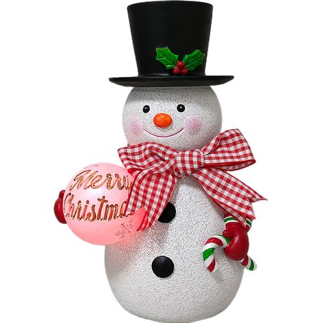 Weihnachtsschnee mit beleuchteter und bunter Kugeldekoration (1/2)