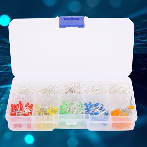 300 diodes, 6 couleurs, lumière LED, petites perles lumineuses, lampe linéaire, rouge, vert, jaune (1/5)