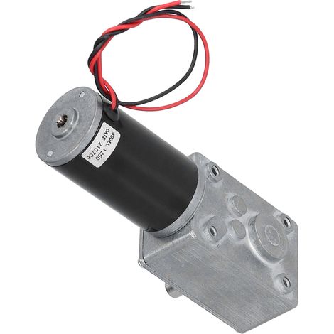 12V 80U/min selbsthemmender Stirnradgetriebemotor aus Aluminium-Druckguss (1/5)