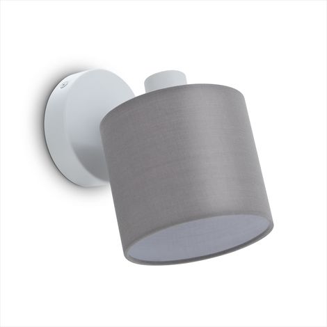 Paco Home LED Pendellampe Wandlampe Deckenlampe Wohnzimmer Esszimmer Schlafzimmer Uni E14 Grau - Weiß, Wandleuchte 1xE14