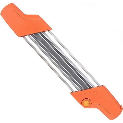 Afilador de cadena para motosierra Easy File 2 en 1 de 3/8"/4,0 mm, juego de afilado rápido de dientes de motosierra con mangos, compatible con todas las marcas de motosierras de paso de 3/8". (1/5)