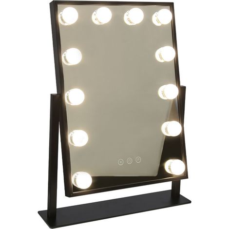 Miroir maquillage Hollywood lumineux LED intensité réglable pour coiffeuse, Miroir de Maquillage Lumineux miroir de théâtre, miroir de maquillage (1/5)