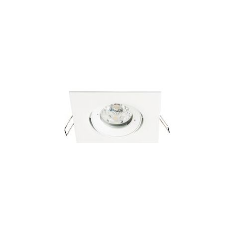 Spot BE BEST DESIGN GU10 carré orientable, blanc IP65 - EUROPOLE - 246540