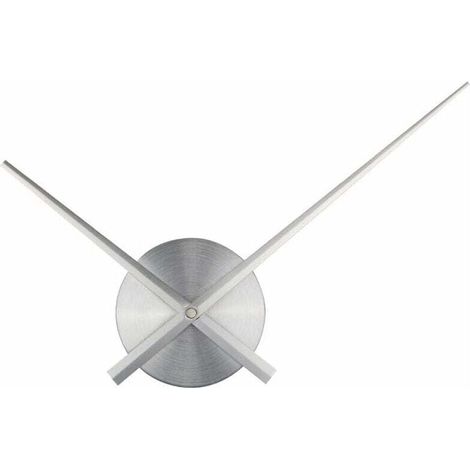 3D-Uhrzeiger – Timelike DIY – Große 3D-Wanduhrzeiger – Wohnaccessoires. Quarzuhr. Zubehör (silber)