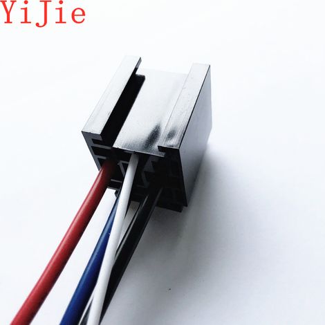 5-pin square relay socket, 80 A 4-core automotive relay socket, 14 cm pure copper wire, 4-core, 80 A--DTEKGAZ