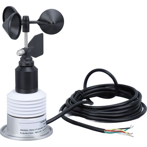 Capteur météo 5 en 1 avec câble, Mini température, humidité, vitesse du vent, Direction, pression de l'air, pour extérieur, DC 9 à 30V (1/5)