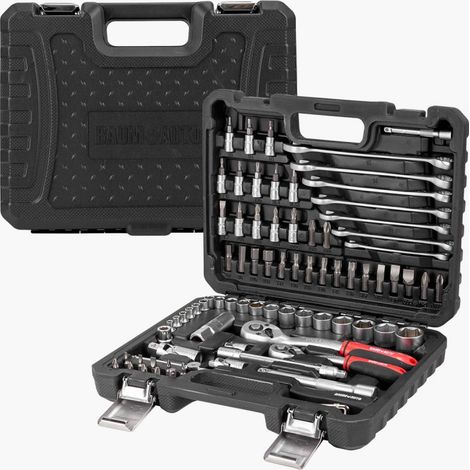 Estuche de herramientas, juego de llaves de 4-22 mm, 82 piezas (1/5)
