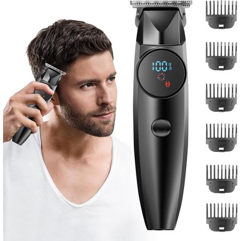 Tondeuse À Cheveux Pour Hommes,Tondeuse Homme Avec Batterie Longue Durée Et Manche Ergonomique Appareil Silencieux Coiffure & Soins Personnels - (1/5)