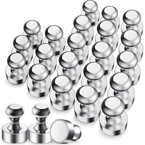 Aimant Puissant, N52 Aimants en avec Boîte de Rangement, 12x16mm Aimant Frigo Extrêmement Puissant pour Tableau Noir, Plaque Magnétique, Réfrigérateur -Mini Aimant Portable (24 Pièces) (1/5)