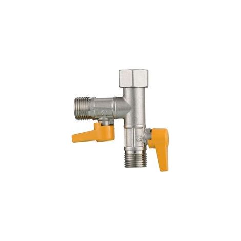 Válvula de tres vías, conexión en T, ducha de mano de 1/2" y brazo de ducha superior, desviador de tres vías, adaptador de latón, cierre de grifo