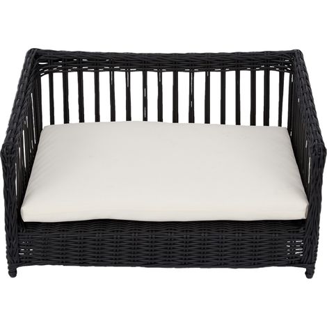 Teamson Pets Clotho Cama Para Mascotas De Ratán Para Interiores Y Exteriores, Sofá Resistente Al Agua Para Gatos o Perros Pequeños Con Cojín Lavable Extraíble Marrón ST-N10006-UK (1/5)