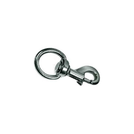 MOSCHETTONI REDINE CON GIRELLO IN OTTONE NICHELATO- - mm.80 con asola da mm.16 - 5 pezzi