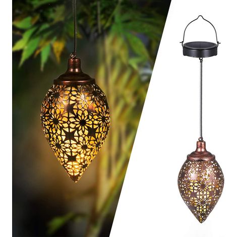 Lanterne solaire marocaine extérieure décorative orientale