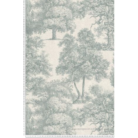Papier peint Classique Vert Séjours & Chambres Lutèce