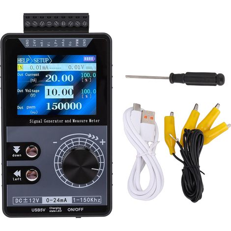 Générateur de Signal réglable 4-20mA, simulateur de courant de tension cc pour panneau de contrôleur PLC, calibrage de Test LED, impulsion PWM 1-150kHz (1/5)