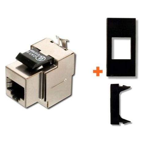 Intellinet Presa rete CAT.6 stp rj45 compatibile Legrand Vela nera