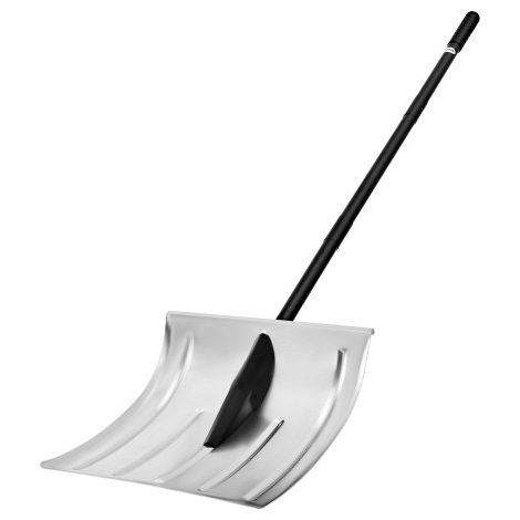 Pala de Nieve de Aleación de Aluminio Ancho de 40 cm, Pala Quitanieves con Mango de Acero, Agarre Antideslizante, Desmontable y Ligera, para Quitar Nieve de Jardín, Coche, Entrada de Vehículos (1/5)