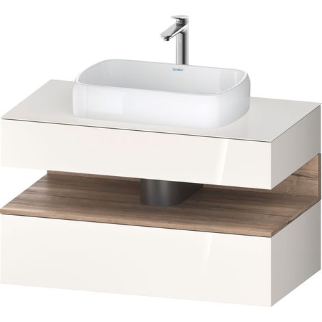 Lavabo consola Collection One de Duravit, 1 extraíble, 1 cajón,