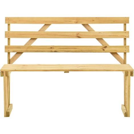Maison Exclusive - Gartenbank 120 cm Kiefernholz Imprägniert (1/5)
