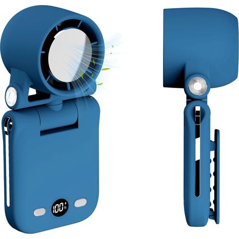 Ventilador de Clip Portátil con Placa Fría, 100 Velocidades y Batería 4000mAh – Ideal para Camping y Viajes (1/5)