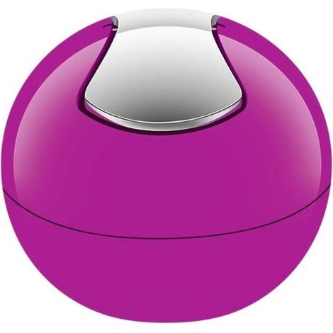 Papelera con tapa basculante PP BOWL 1L Rosa oscuro Spirella