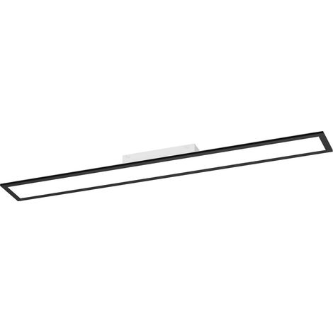 Plafoniera Industrial Minimal Moradillo Acciaio Nero Plastica Led 28W 3700Lm