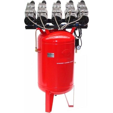 Druckluft Kompressor Silent Leise V10 450/8/150W-St Ölfrei Flüsterkompressor 5PS