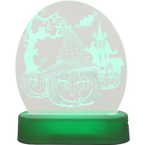 1 lampe de nuit citrouille pour décorations d'Halloween