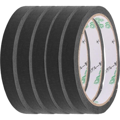 Krepppapier Schwarz Easy Release Painters Masking Tape 22 Yards Länge x 0.4 'Breite 5St (1/3)