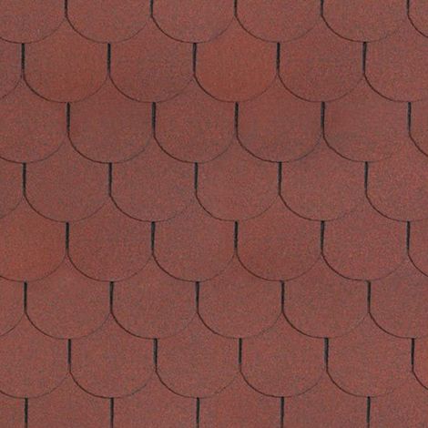Timbela – Bardeaux bitumineux rouge 3 m² – Fibre de verre et bitume – Étanchéité optimale – BRED (1/2)