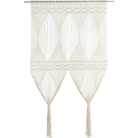 Maison Exclusive - Makramee Vorhang 140x240 cm Baumwolle (1/5)