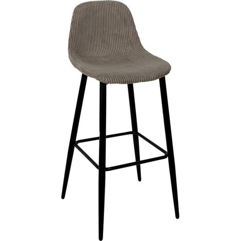 Chaise de bar cotele taupe 46,5x100,5x49,5 cm