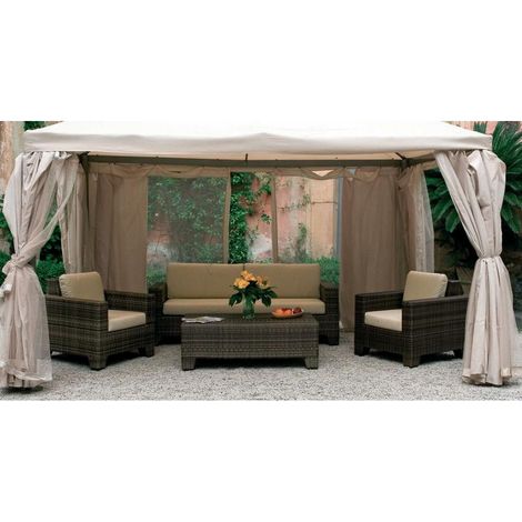 Ricambio set teli zanzariera moschiera per gazebo sahara mt.3x4 zanzariere - Salone (1/3)