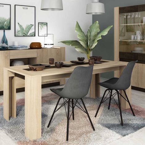 Table à manger Ares 90x190 - décor en chêne (1/5)