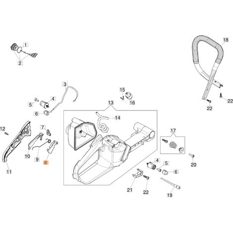 Leva acceleratore ORIGINALE OLEOMAC per motosega GS 650 - GS 651 50250097AR