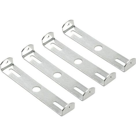 Lot de 4 supports de fixation pour plafonnier 115mm – Métal galvanisé – Capacité 5 kg – Pour luminaires suspendus et lustres