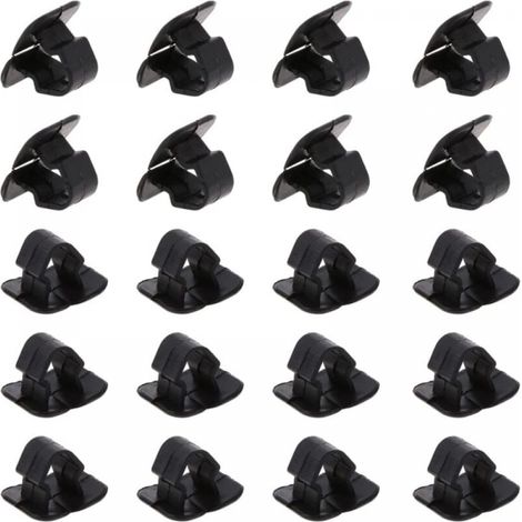 (20PCS)Car Hood Insulation Pad Support Clip Auto Plastic Bonnet Fastener Buckle Retainer, Heat and Sound Insulation Available (1/5)