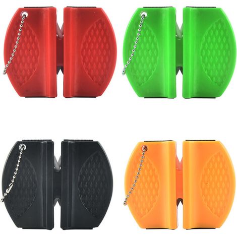 4pcs Knife Sharpener Mini Ceramic Rod Knife Sharpener Whetstone Portable Type Camping Pocket Sharpening Knives Stone Useful and Fashion