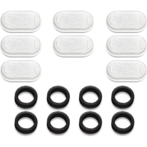 Filtre Pour Fontaine À Eau Pour Chats - Charbon Actif Et Mousse Filtrante - Compatible Avec Fontaines À Eau Pour Animaux - Lot De 3 (1/5)