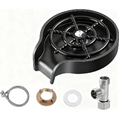 Rince-verres pour évier de cuisine, nettoyant pour verres en acier inoxydable, lave-bouteilles de comptoir, accessoires pour évier de cuisine, accessoires, pulvérisateur (1/5)