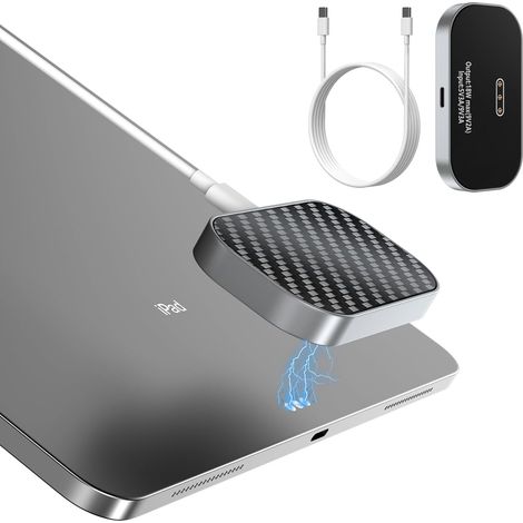 Chargeur sans Fil magnétique pour 12,9 Pouces (3ème / 4ème / 5ème / 6ème) et 13 (M2 / M3) Seulement, Chargeur à connecteur Intelligent à Charge Rapide de 18W (1/5)