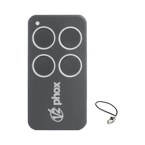 Gefradis – Télécommande 4 boutons 433,92 MHz pour porte de garage – Portée jusqu'à 300 m – Compatible moteurs JEDI – Programmation par radio - PHOX4-433