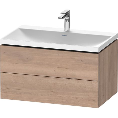 Duravit L-Cube c-shaped Ensemble suspendu, 2 tiroirs, sans